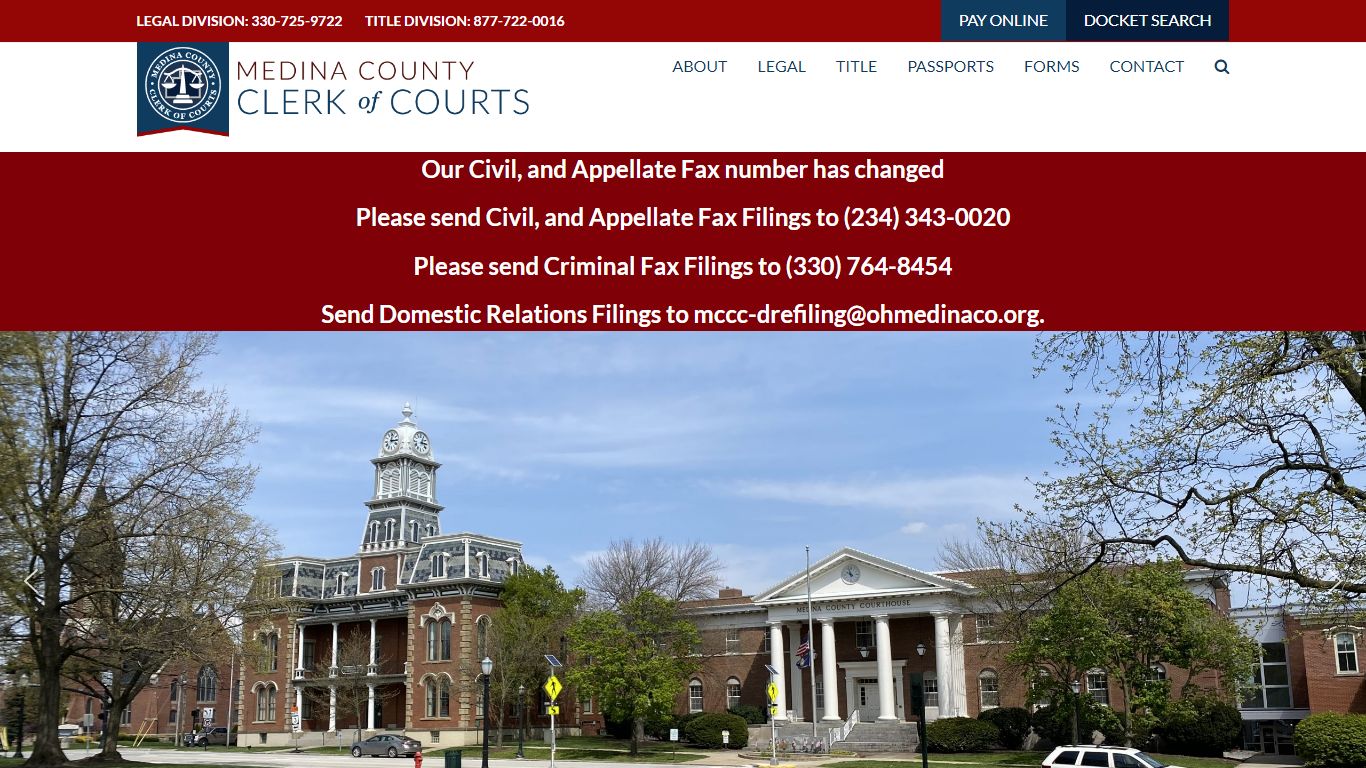Medina County Clerk of Courts - Medina County Clerk of Courts